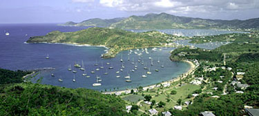 Airview of Galleon Beach, Freeman's Bay, English Harbour, Antigua