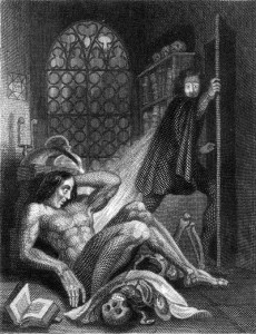 Frontispiece to Frankenstein, 1831