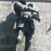 statue of Chevalier de Bayard in Sainte-Anne-d'Auray, Brittany