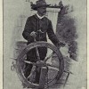 Self directed IRA Captain Frank P Armstrong at wheel of steamboat Duchess, 1887, near Golden BC