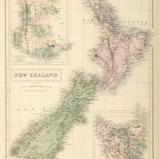 Why Invest Offshore in New Zealand New Zealand map from 1854